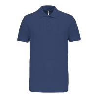 POLO PIQUÉ HOMEM M/M 3 BOT AZUL PROFUNDO K239